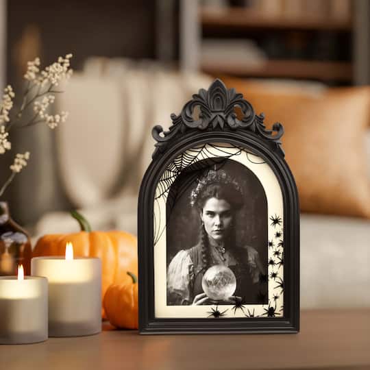 5" x 7" Black Arch with Spiders Tabletop Frame with Mat by Ashland®